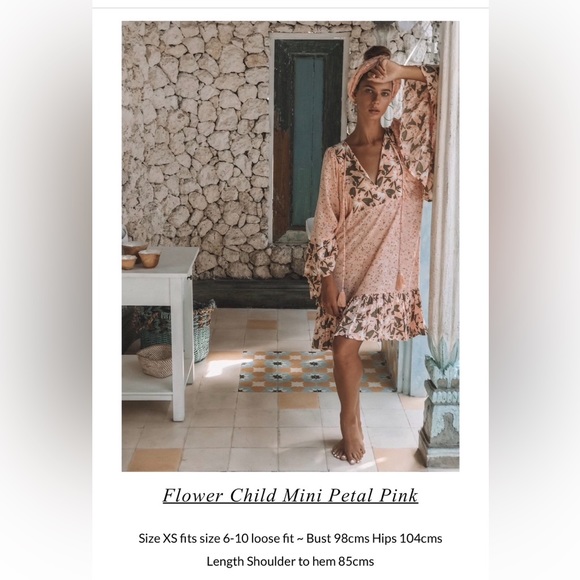 Love St. Flower Child Mini Petal pink dress - Picture 9 of 9